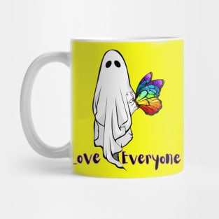 Love Everyone Ghost Butterfly Pride Diversity Mug